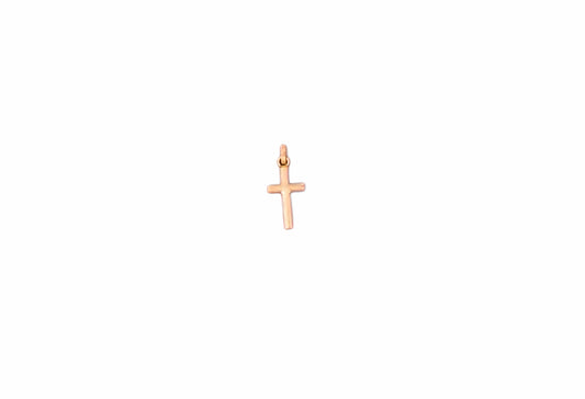 Cruz Lisa de Oro 18K