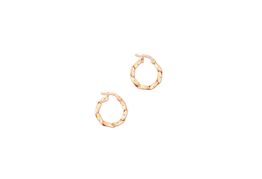 Pendientes de Aro Rizado en Oro 18K – Elegancia y Estilo Atemporal