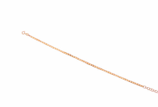 Pulsera de Oro 18K con Cadena de Bolitas – Elegancia Minimalista