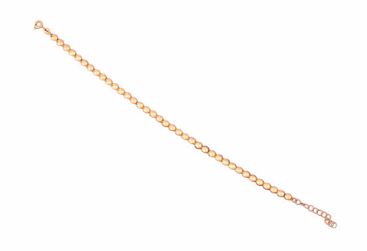 Pulsera de Oro 18K con Cadena de Bolas – Elegancia Minimalista